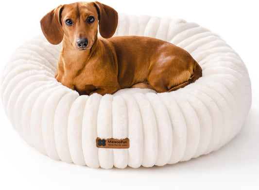 Donut Dog & Cat Bed – Ultra Soft & Calmin