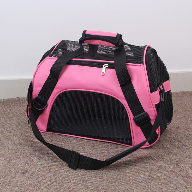 Portable Mesh Pet Carrier – Lightweight & Travel-Ready
