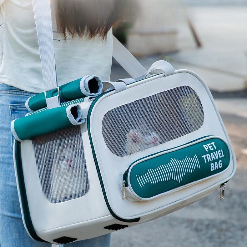 Soft-Sided Pet Travel Carrier – Airline Approved & Foldable