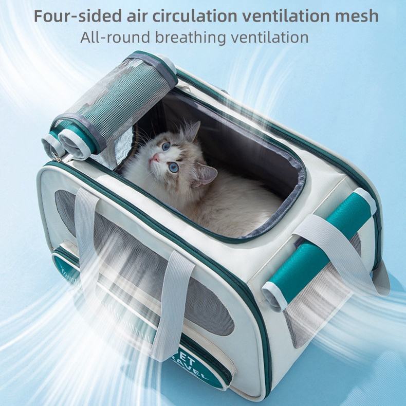 Soft-Sided Pet Travel Carrier – Airline Approved & Foldable