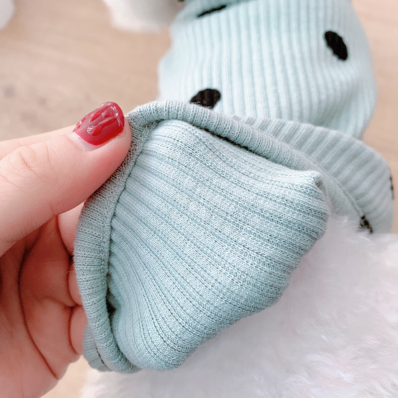 Dotted Turtleneck Dog Shirt – Lightweight Base Layer