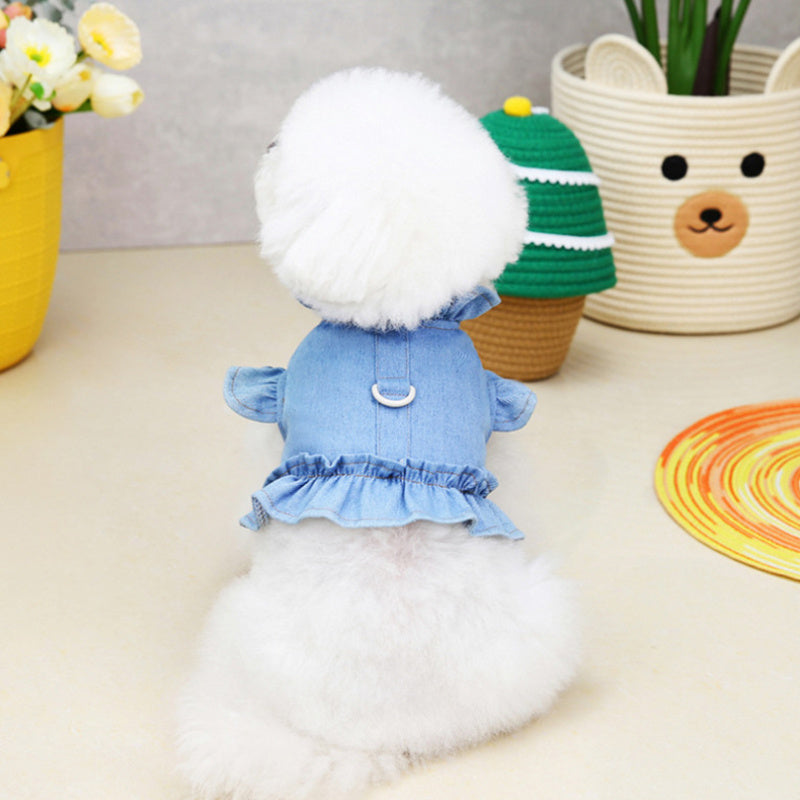 Stylish Pet Denim Dress