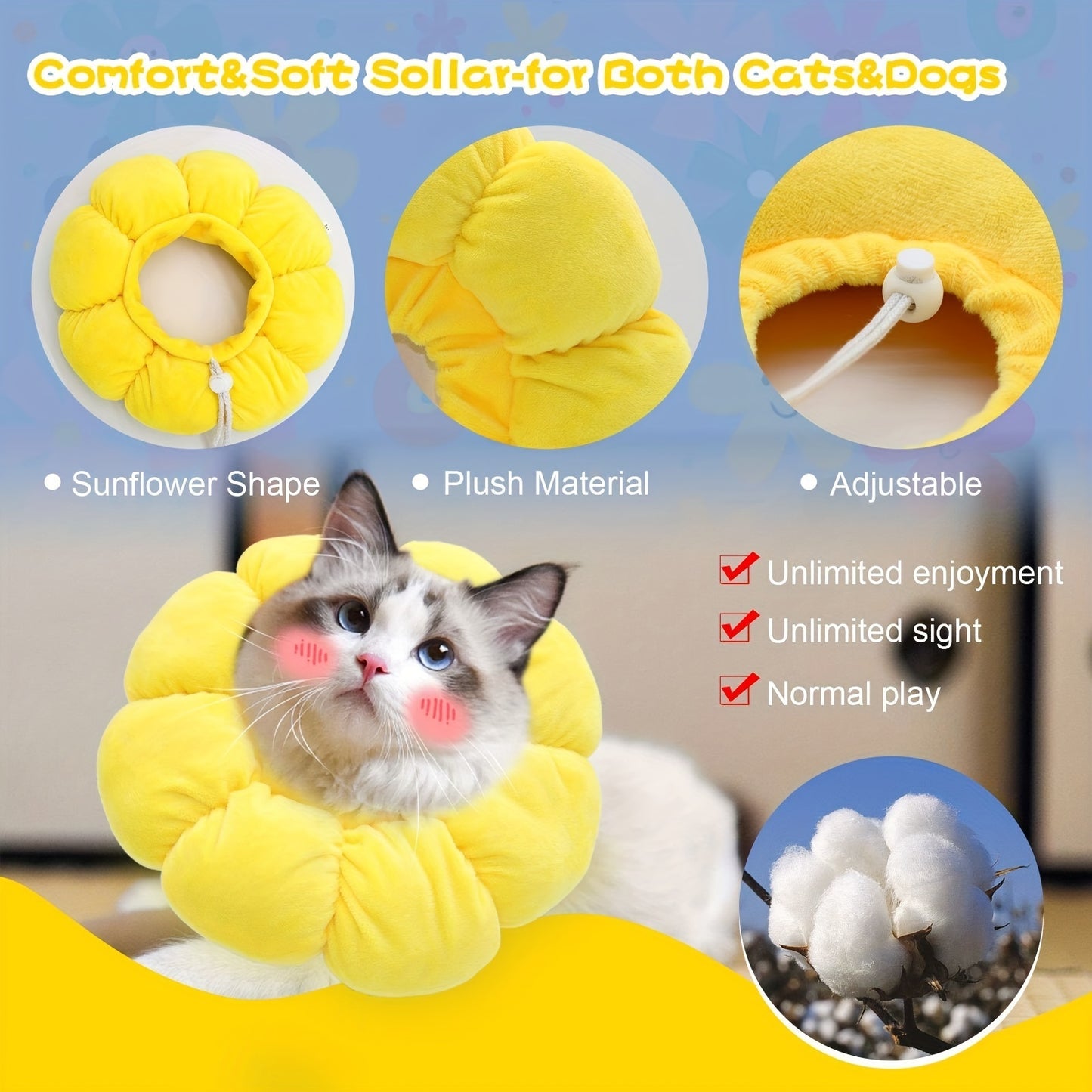 Recovery Collar for Cats & Small Dogs