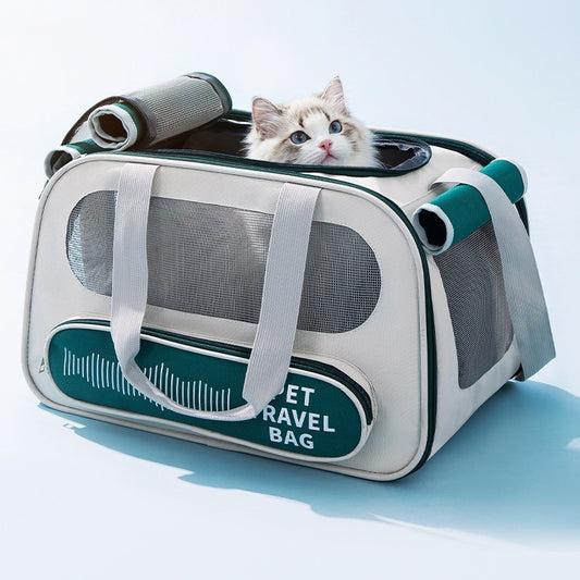 Soft-Sided Pet Travel Carrier – Airline Approved & Foldable