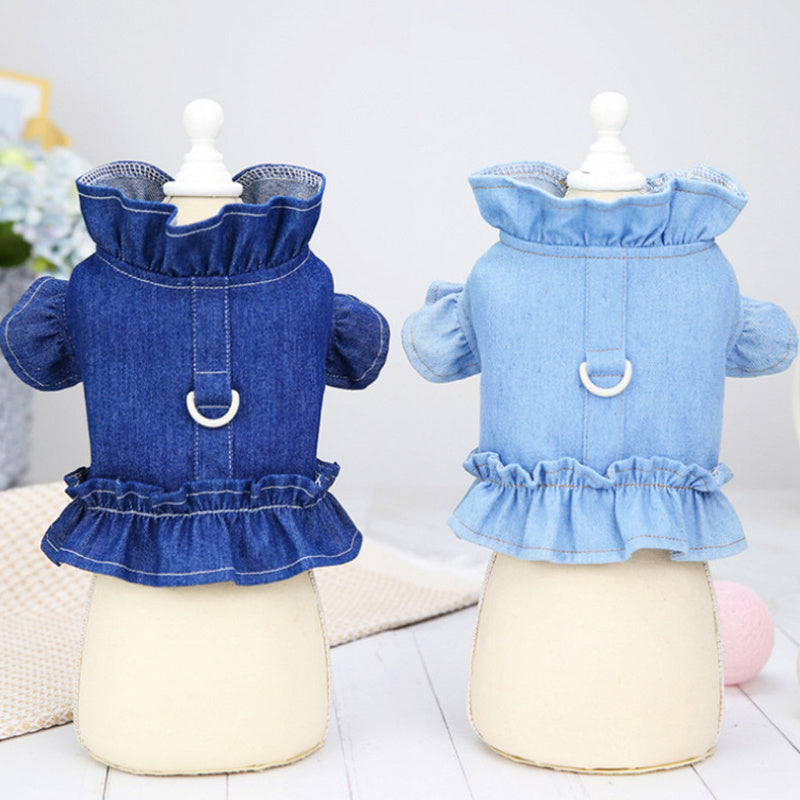 Stylish Pet Denim Dress