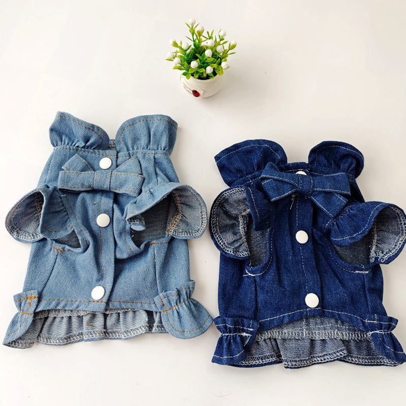 Stylish Pet Denim Dress