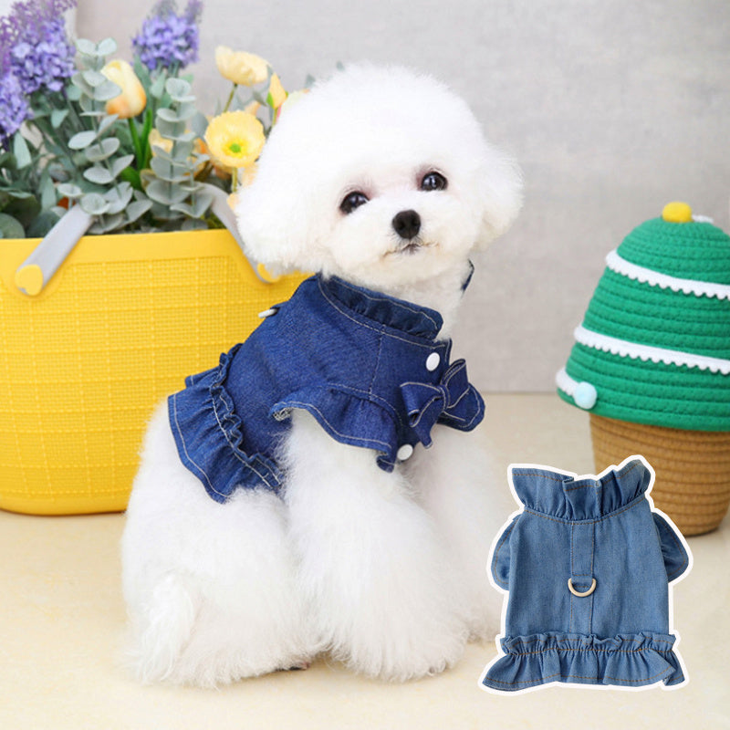 Stylish Pet Denim Dress